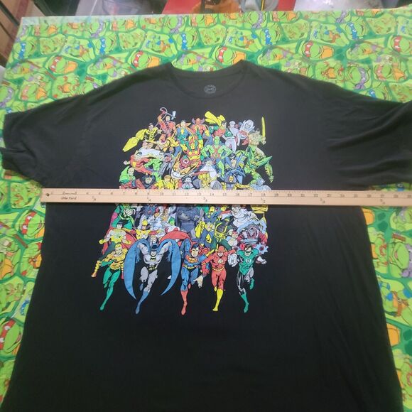 DC Batman Superman Flash Aquaman Villains Black T-Shirt Size 2XL XXL - Picture 4 of 6
